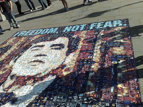 Freedom not Fear Collage in London