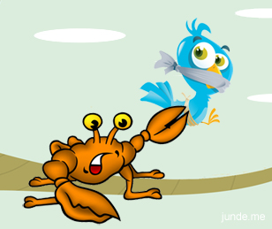 crab and twitter