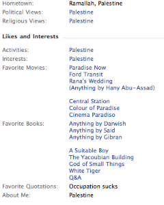 Diana Buttu's Facebook interests