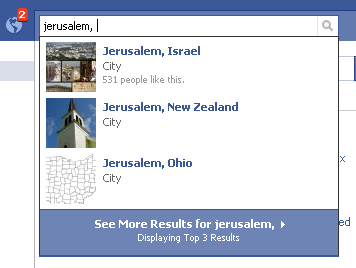 Jerusalem, Palestine is no longer an option for Facebook users