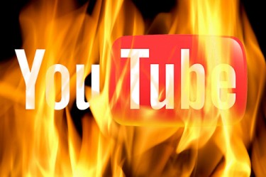 YouTube in flames