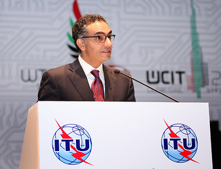 ICANN CEO Fadi Chehade speaks at the opening ceremony at WCIT 2012, courtesy of Flickr user itupictures.