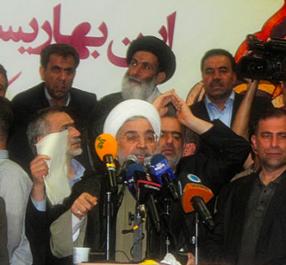 Hassan Rouhani at recent press conference. Photo by Ansarymehr. (CC BY-SA 3.0 Unported)