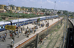 A train station in Jammu and Kashmir, where the protests took place. Image via flickr user niharg, CC BY-NC 2.0