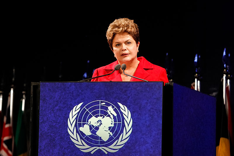 Dilma Rousseff addresses the UN General Assemby in 2012. Photo by Blog do Planalto via Picasa (CC BY-SA 2.0)