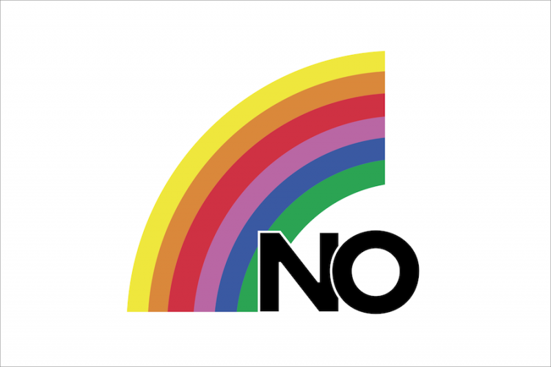 "No" campaign logo. Released to public domain.