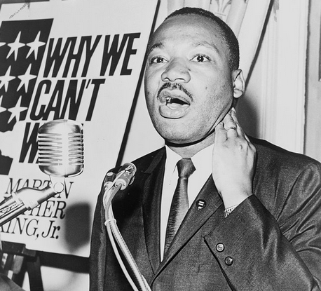 Martin Luther King, Jr. Image released to public domain.