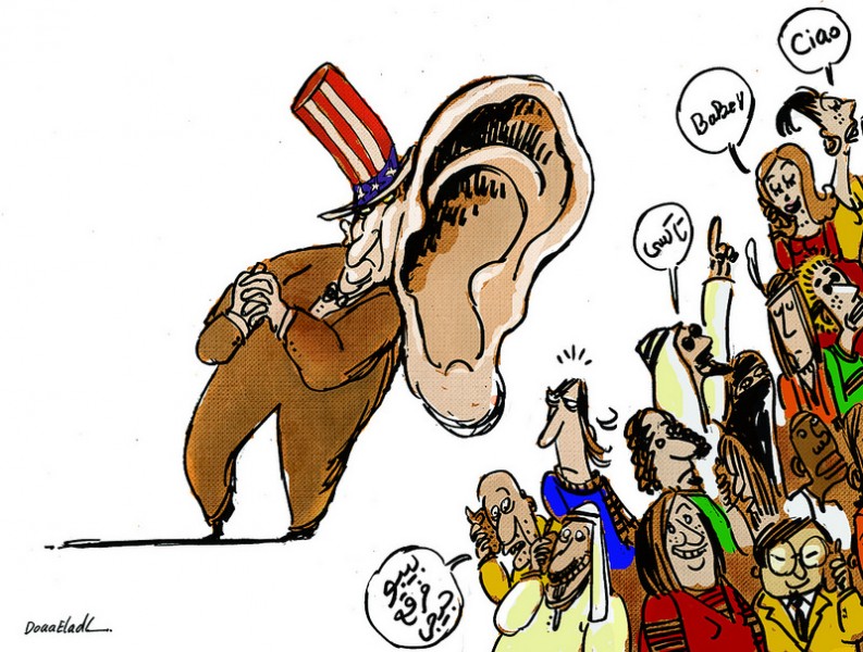 كاريكاتير لدعاء العدل على فليكر، الويب كما نريد