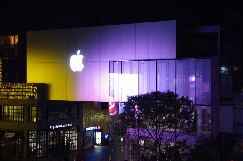 Apple store in Beijing. Photo by Chinnian via Flickr (CC BY-SA 2.0)