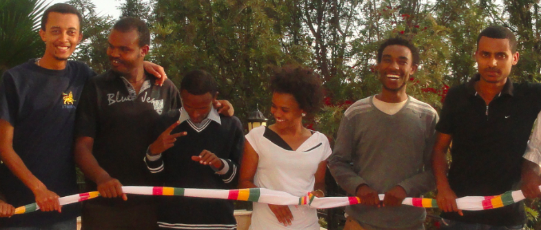 صورة لستة من المدونين المعتقلين في أديس أبابا