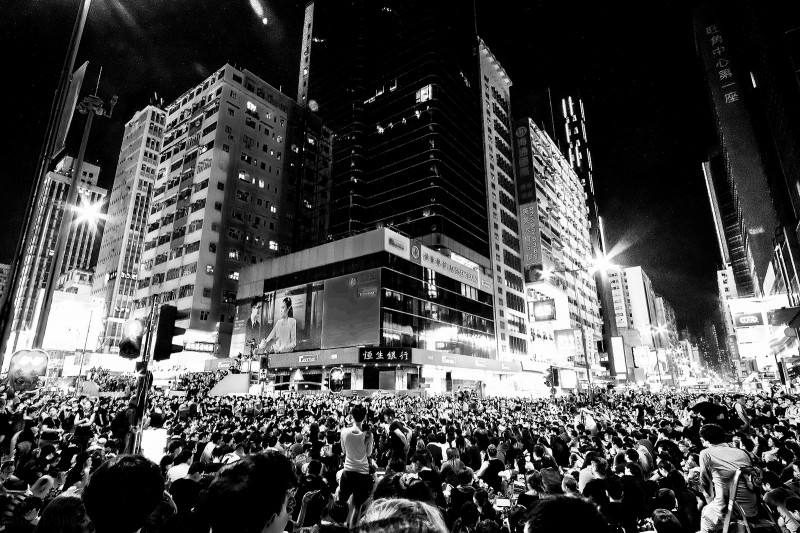 Protests in Hong Kong, Sept. 29 , 2014. Photo by Bluuepanda via Flickr (CC BY 2.0)